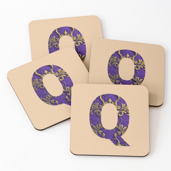 Artikelvorschau, Mein Name beginnt mit Q – Design 2 #Q #alphabet #pattern entworfen und verkauft von Propc.