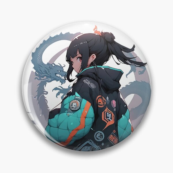 Item preview, Modern-Day Ronin / Blue Coat Samurai Girl designed and sold by MK3DESIGN.