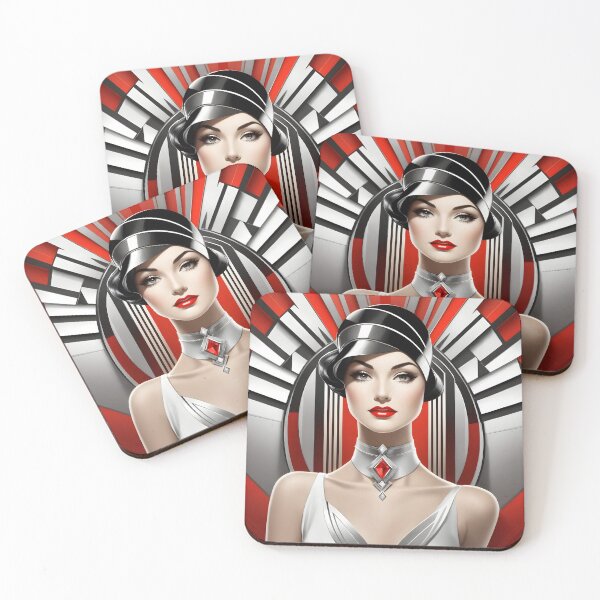 Item preview, Kopie von Kopie von Bauhaus Deco Fusion: Radiant Woman in Color (Print, Clothing, Wall decor) designed and sold by VonRauenfeld.