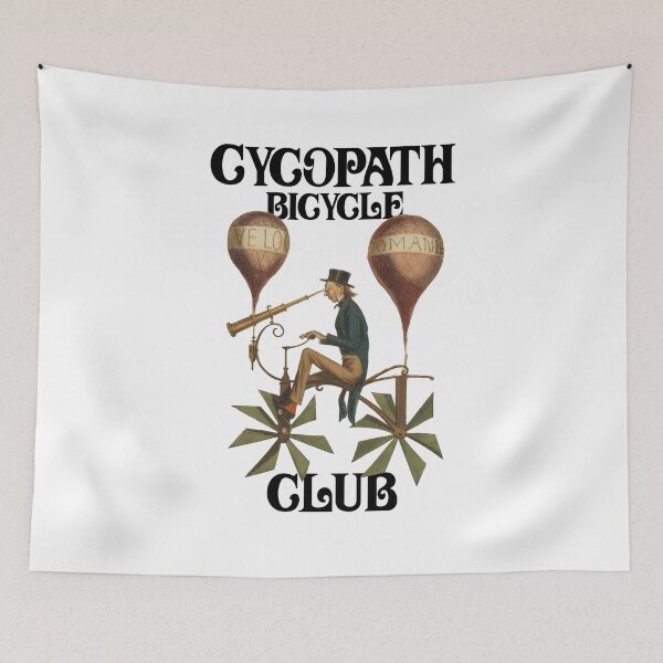 Item preview, Funny Vintage Retro Style Cycopath Bicycle Club Enthusiast designed and sold by Greenguy79.