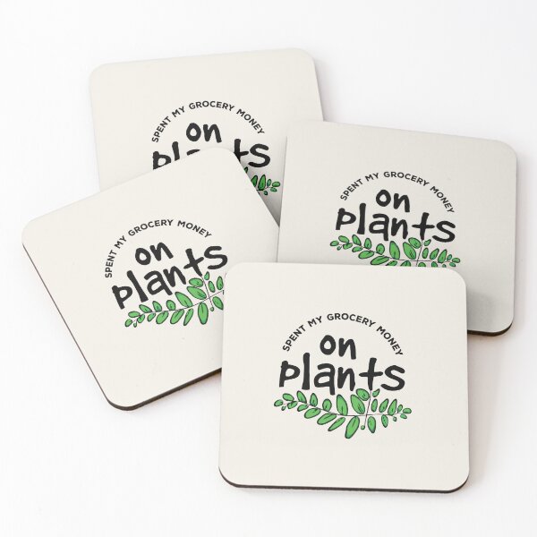 Item preview, Spent my grocery money on plants (black) designed and sold by Julia Jane Creative.