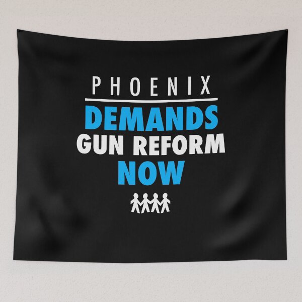 Item preview, PHOENIX DEMAND GUN REFORM - Protest March Shirt for Gun Control designed and sold by brizodesign.