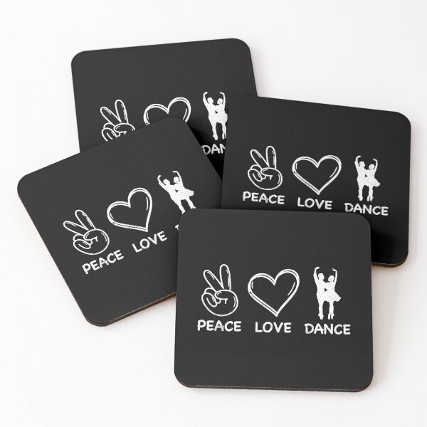 Item preview, Peace Love Dance Shirt, Gift For Dancer Dance Lover Friend designed and sold by jingdomdesgine.