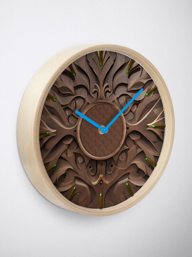 Thumbnail 2 of 4, Clock,  #clock Wood decorative designed and sold by deluxelion.