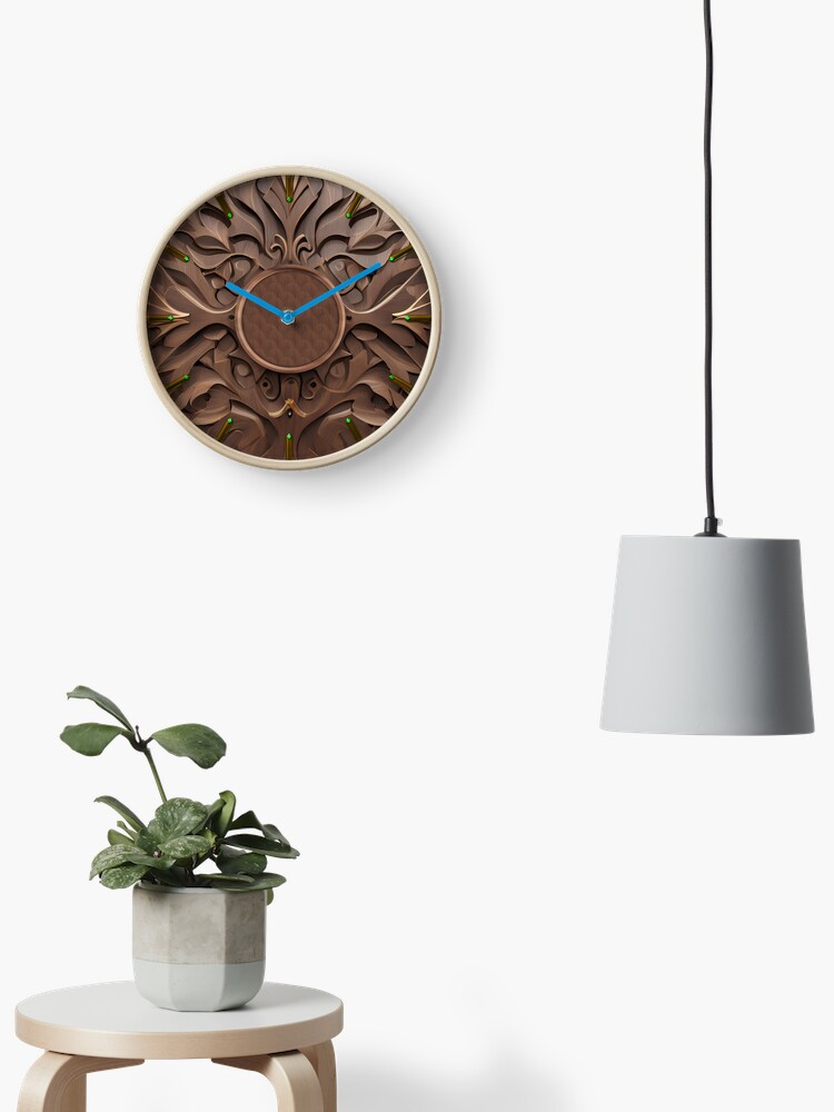 Thumbnail 1 of 4, Clock,  #clock Wood decorative designed and sold by deluxelion.