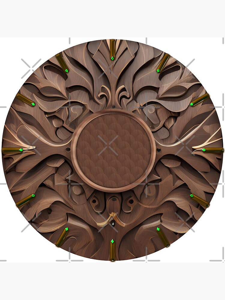 Thumbnail 4 of 4, Clock,  #clock Wood decorative designed and sold by deluxelion.