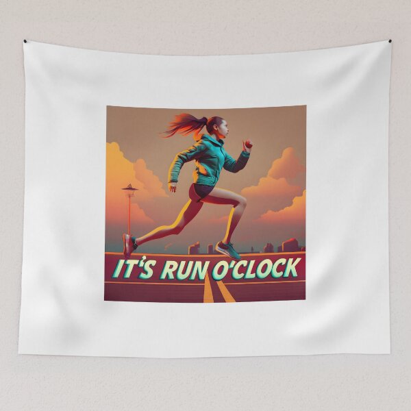 Item preview, It's Run O'Clock 07 designed and sold by MySportsArt.