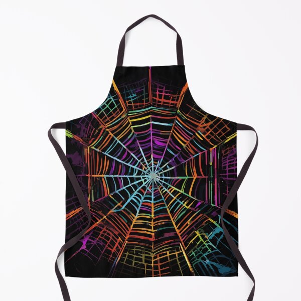 Item preview, colorful halloween spider web designed and sold by Five Seventy Five.