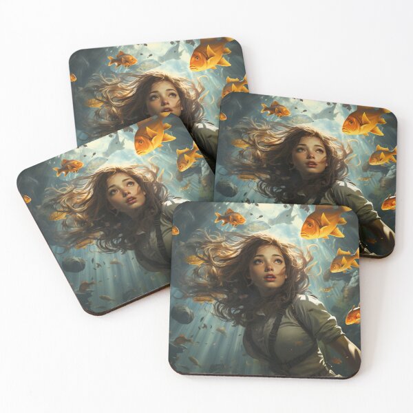 Item preview, Voyage of the Sunlit Whisperer: Navigating Seas and Secrets designed and sold by oanaunciuleanu.