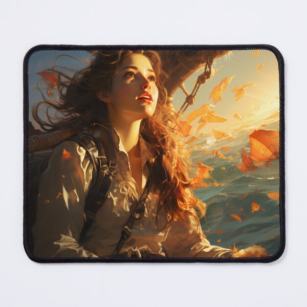 Item preview, Voyage of the Sunlit Whisperer: Navigating Seas and Secrets designed and sold by oanaunciuleanu.