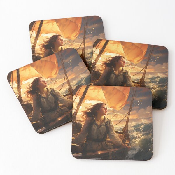Item preview, Voyage of the Sunlit Whisperer: Navigating Seas and Secrets designed and sold by oanaunciuleanu.