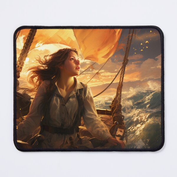 Item preview, Voyage of the Sunlit Whisperer: Navigating Seas and Secrets designed and sold by oanaunciuleanu.
