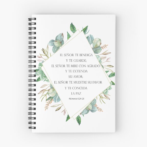 Item preview, Números 6:24-26 Spanish Bible Verse designed and sold by latiendadearyam.