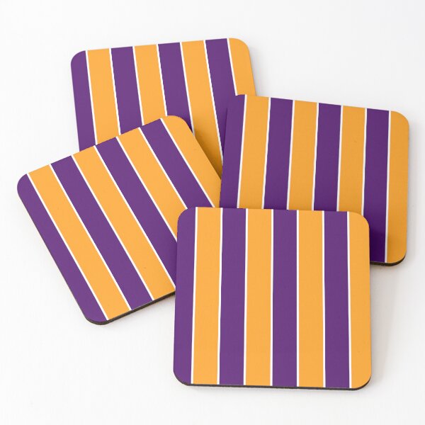 Item preview, 70s retro stripes vertical purple orange designed and sold by Colorblizz.