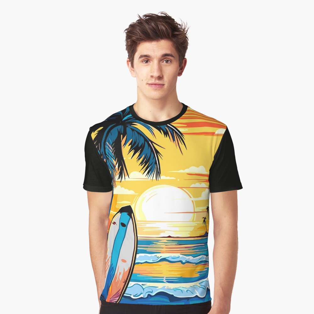 Just Another Surf Shirt With Hack Of A View Sticker for Sale by  SteadyRolling