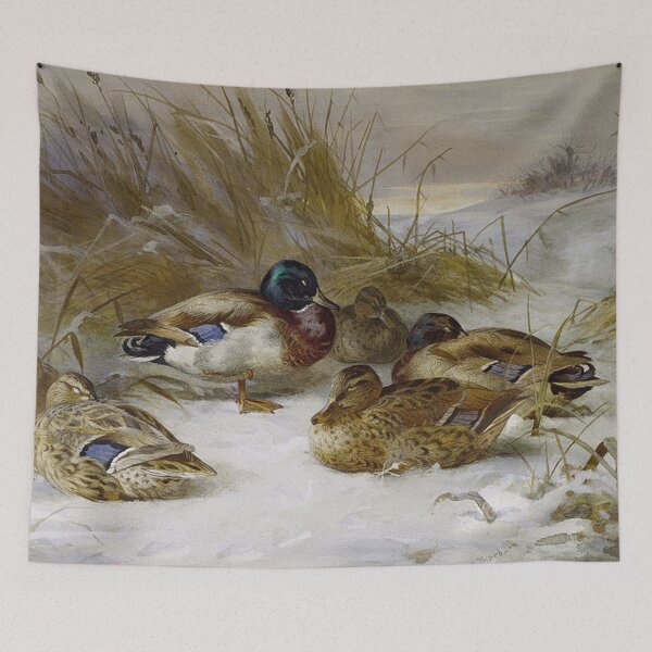 Item preview, Winter Landscape with Mallard designed and sold by tomorrowsart.