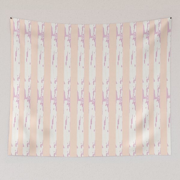 Item preview, Purple and White Tree Bark Stripes on Beige designed and sold by ara-designs.