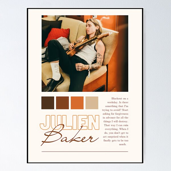 Artikel-Vorschau von Julien Baker Orange, designt und verkauft von StoreArtPoofs.