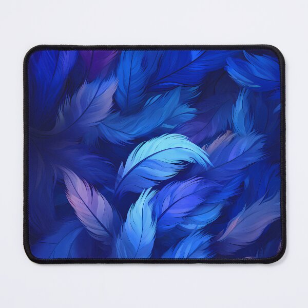 Item preview, Royal Blue Feather Pattern designed and sold by Faellery.