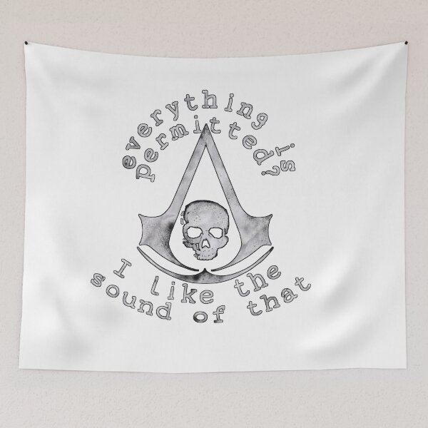 Item preview, Everything is permitted (assassin's creed black flag) designed and sold by Becky-Marie.