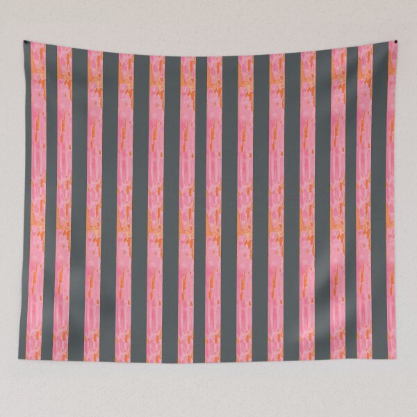 Item preview, Striped Watercolor Tree Trunks in Orange, Purple & Pink designed and sold by ara-designs.