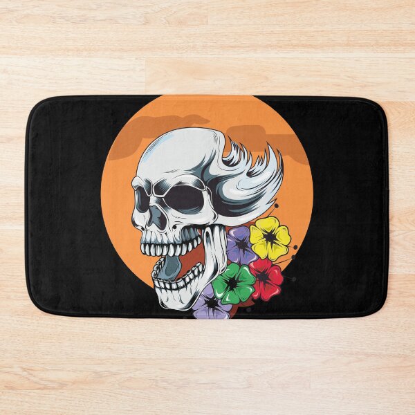 Item preview, Skull and flower cute designed and sold by ArtisticPen-art.
