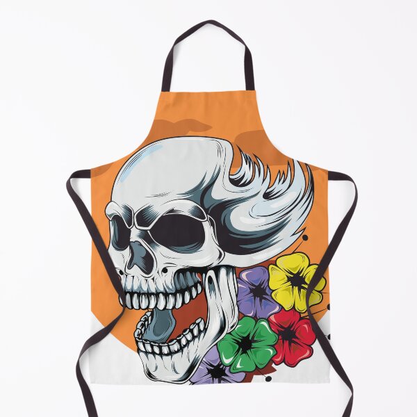 Item preview, Skull and flower cute designed and sold by ArtisticPen-art.