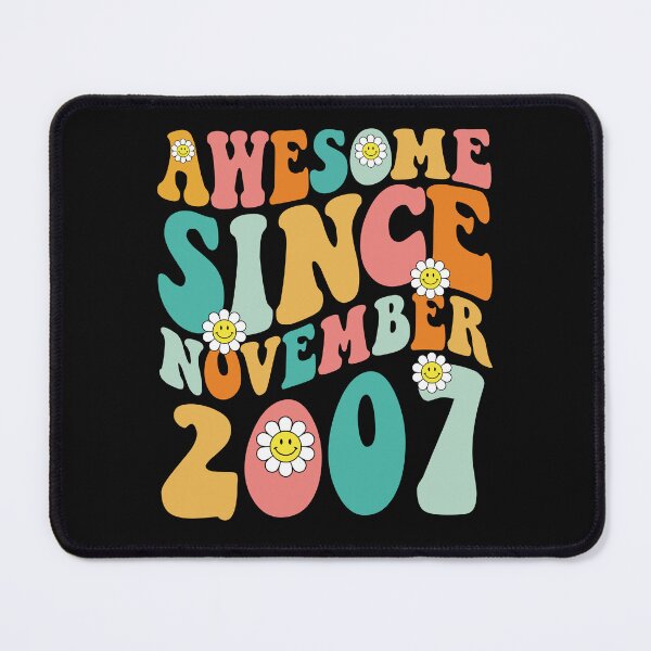 Item preview, Awesome Since November 2007 | Made In 2007 | Retro Groovy Birthday designed and sold by Christina-grich.
