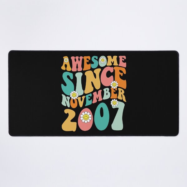 Item preview, Awesome Since November 2007 | Made In 2007 | Retro Groovy Birthday designed and sold by Christina-grich.
