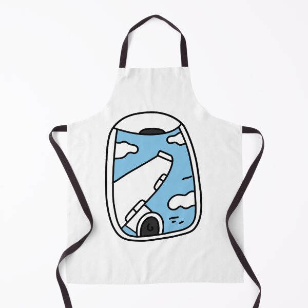 Item preview, Blue Sky Plane Window Clouds View Handdrawn designed and sold by ZaryousStuff.