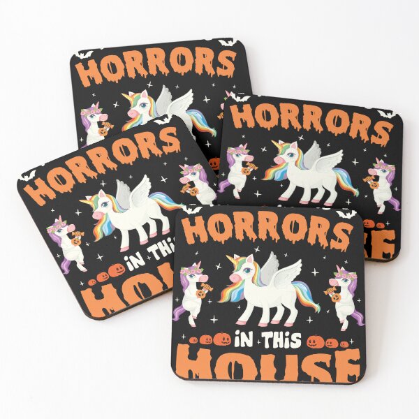 Item preview, There's Some Horrors In This House Unicorn Pumpkin Halloween designed and sold by JoshBulky.