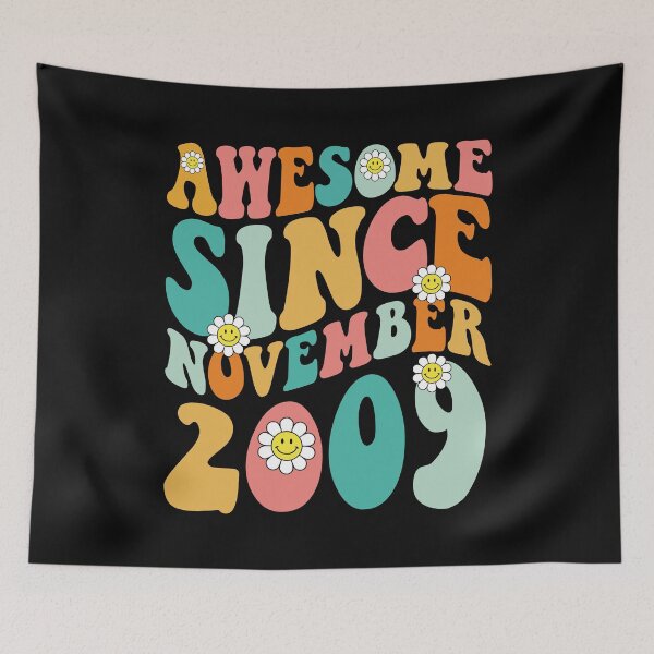 Item preview, Awesome Since November 2009 | Made In 2009 | Retro Groovy Birthday designed and sold by Christina-grich.