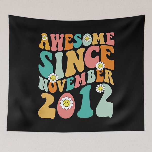 Item preview, Awesome Since November 2012 | Made In 2012 | Retro Groovy Birthday designed and sold by Christina-grich.
