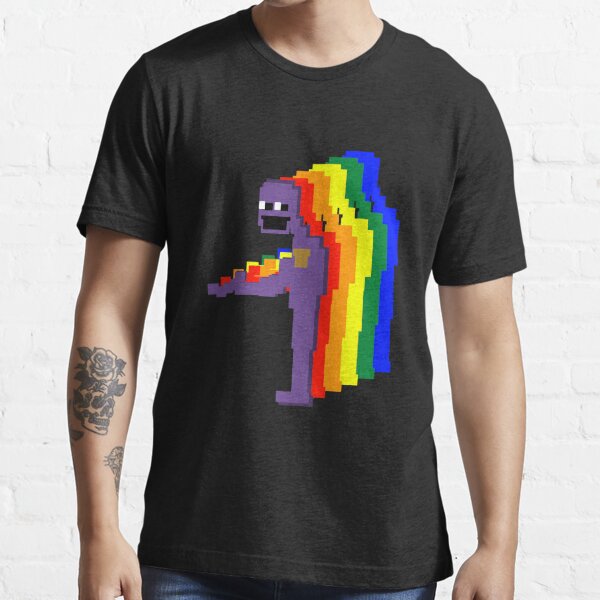 Fnaf Purple Guy Color 8 Bit T Shirt By Mattwilldo Redbubble