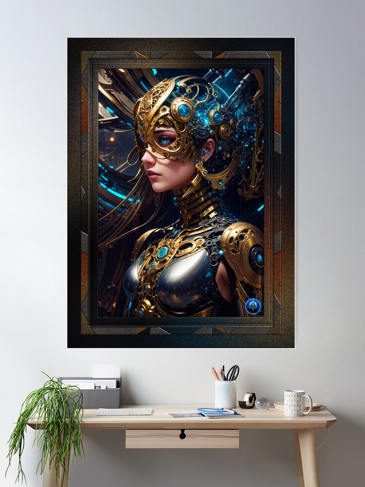 The Sentients Of The Orlon Cyborgs AI Concept Art by Xzendor7 - A Civilization In Jeopardy 2 The Sentients Of The Orlon Cyborgs Sci-Fi Fantasy AI Concept Art by Xzendor7 Wall Decor Poster