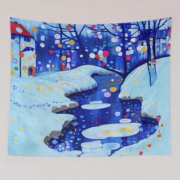 Item preview, Colorful Winter Landscape  designed and sold by Dana Roper.