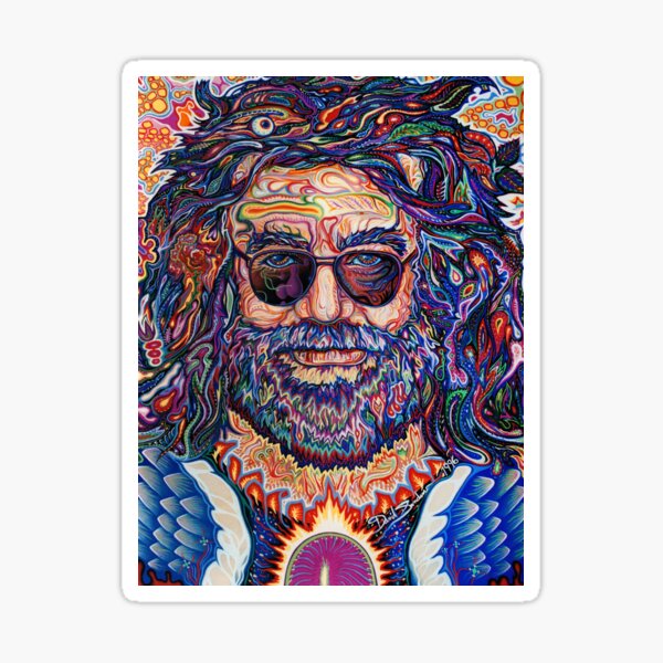 Artikel-Vorschau von Psychedelic-Rock-Porträt, designt und verkauft von sandersart.