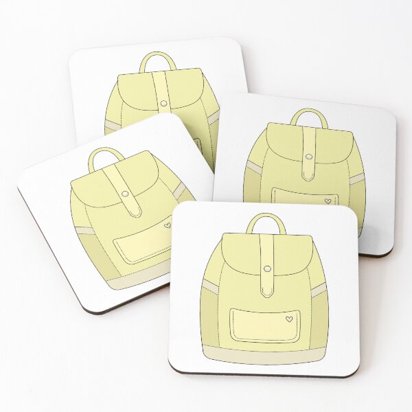 Item preview, School backpack black and yellow designed and sold by OM-lova.
