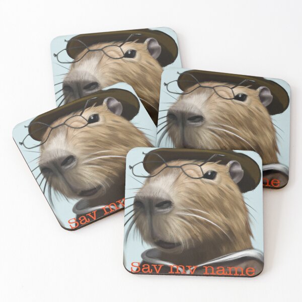 Item preview, Walter White Capybara: Say My Name! designed and sold by MagickDragon.