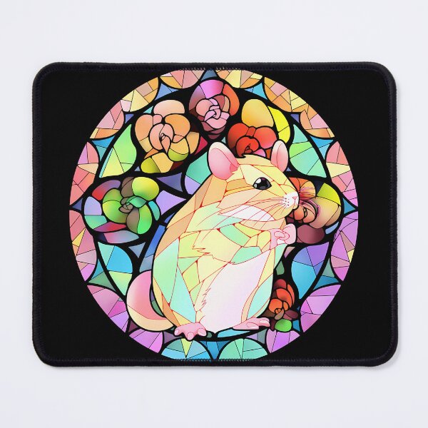 Item preview, Colorful glass stained hamsters design designed and sold by octoboobs.