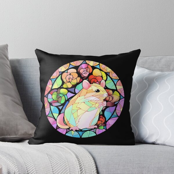 Item preview, Colorful glass stained hamsters design designed and sold by octoboobs.