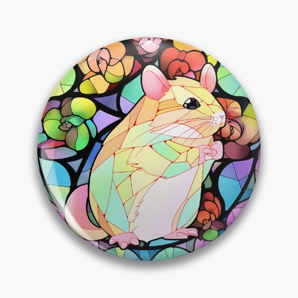 Item preview, Colorful glass stained hamsters design designed and sold by octoboobs.