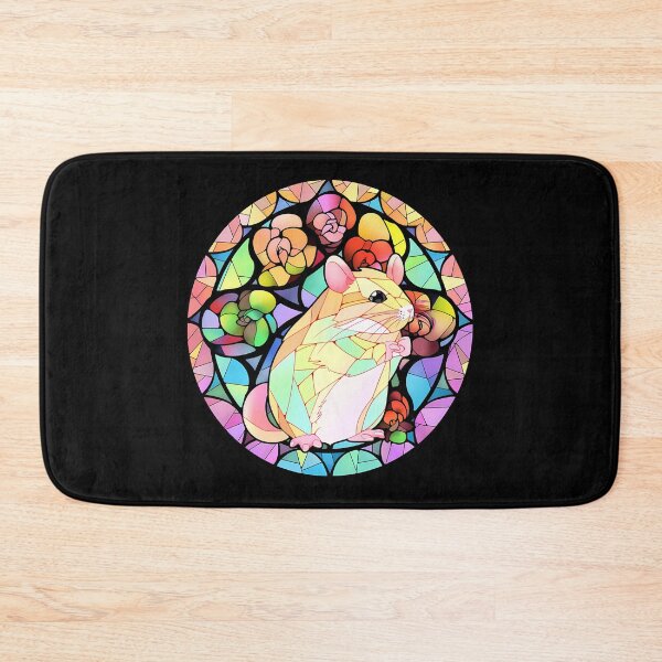 Item preview, Colorful glass stained hamsters design designed and sold by octoboobs.