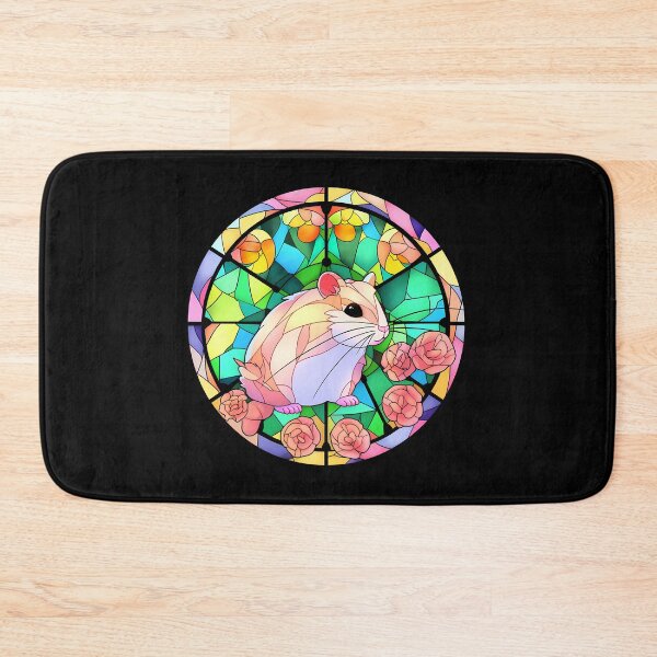 Item preview, Colorful glass stained hamsters design no2 designed and sold by octoboobs.