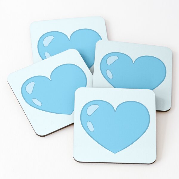 Item preview, blue cartoon heart designed and sold by Ace Scribbles.