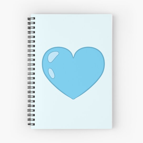 Item preview, blue cartoon heart designed and sold by Ace Scribbles.