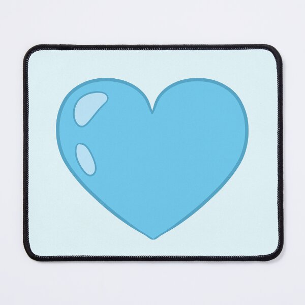 Item preview, blue cartoon heart designed and sold by Ace Scribbles.
