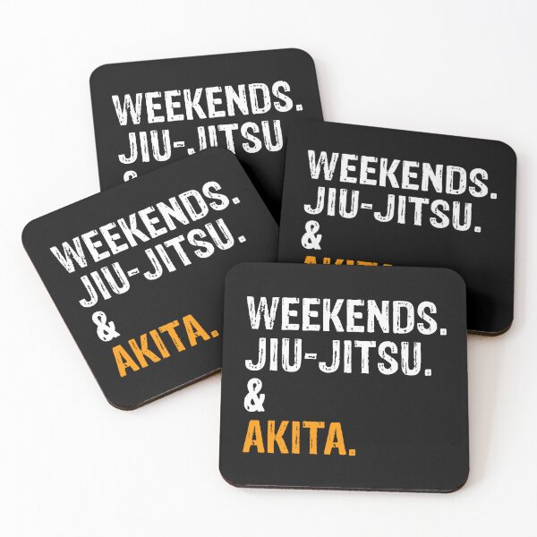 Item preview, Weekends Jiu-Jitsu and Akita BJJ Gift designed and sold by Guarddogdrive.
