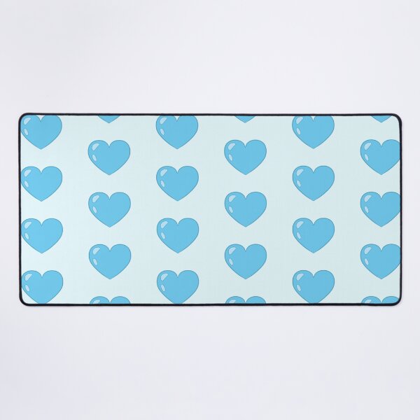 Item preview, blue cartoon heart designed and sold by Ace Scribbles.