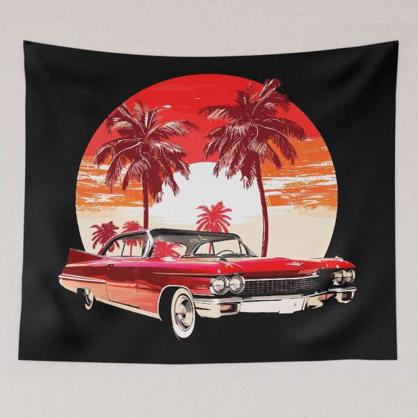 Item preview, Red Caddy Sunset Beach designed and sold by SteadyRolling.
